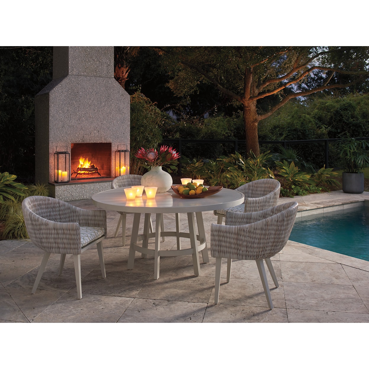 Tommy Bahama Outdoor Living Seabrook Round Dining Table