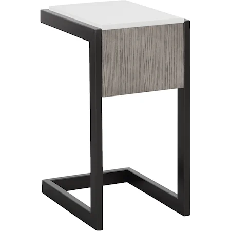 Chairside Table with Quartz Top