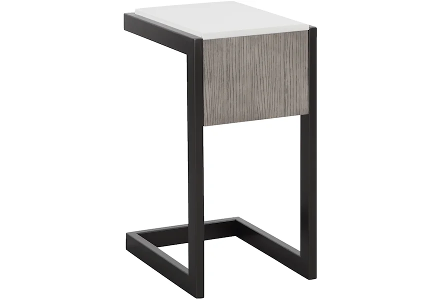 Pure Modern Chairside Table with Quartz Top by Parker House at Sheely's Furniture & Appliance