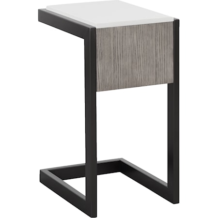 Chairside Table with Quartz Top