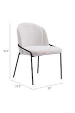 Zuo Jambi Collection Contemporary Counter Stool