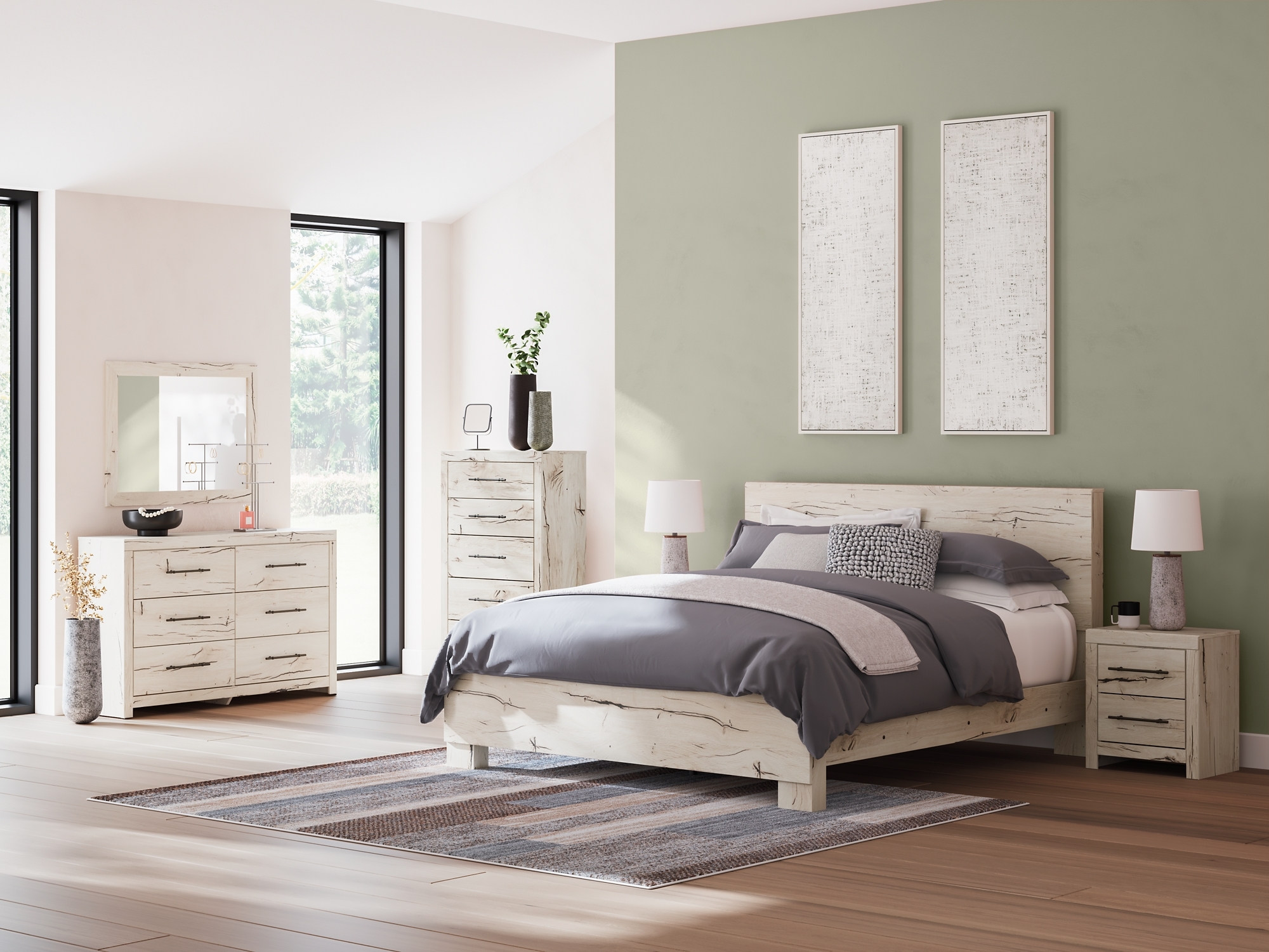 Ashley Lawroy King Panel Bed