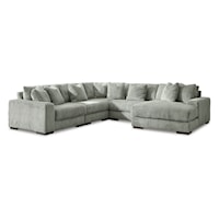 Contemporary 5-Piece Sectional Sofa with Right Facing Chaise