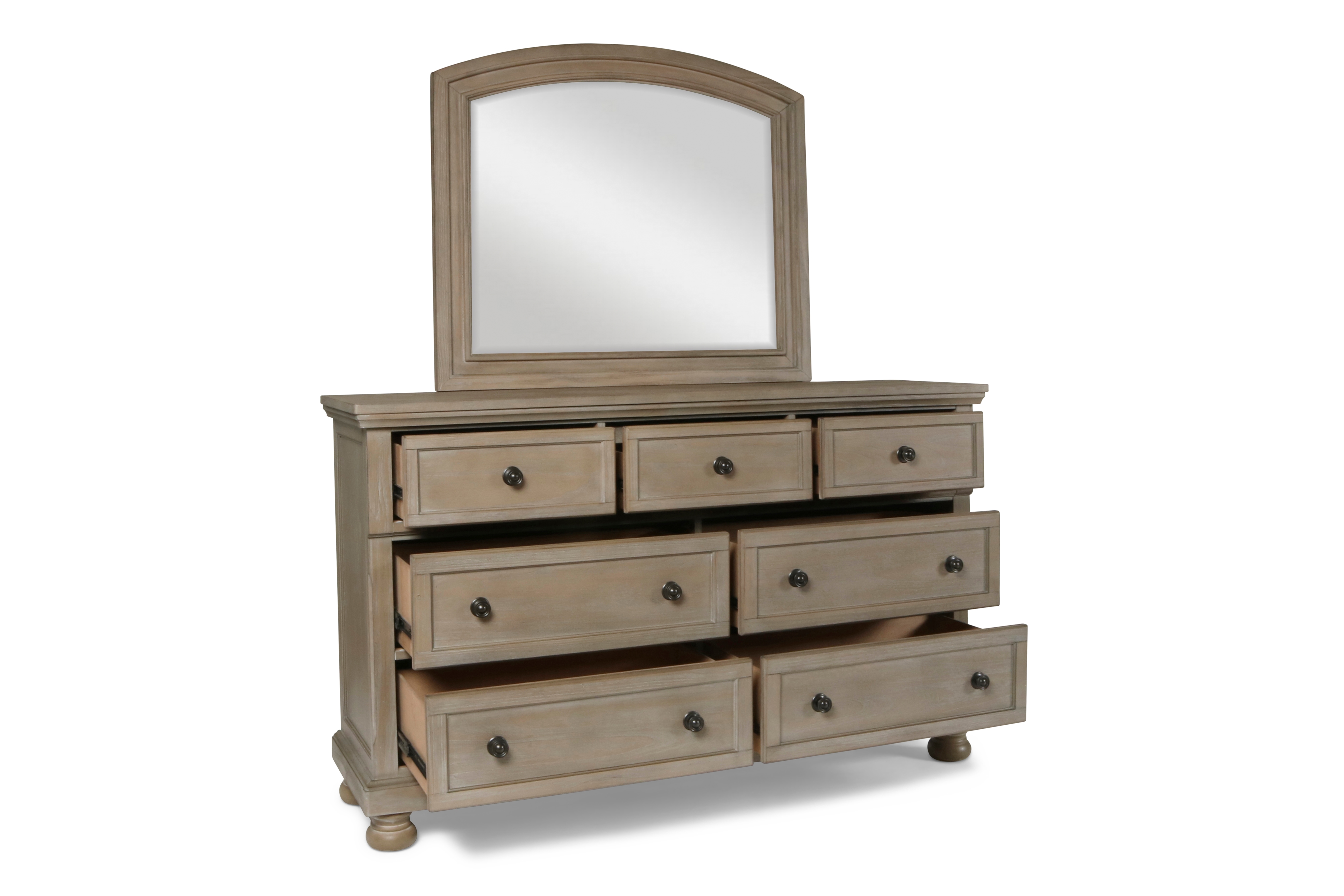Dresser and Mirror Set