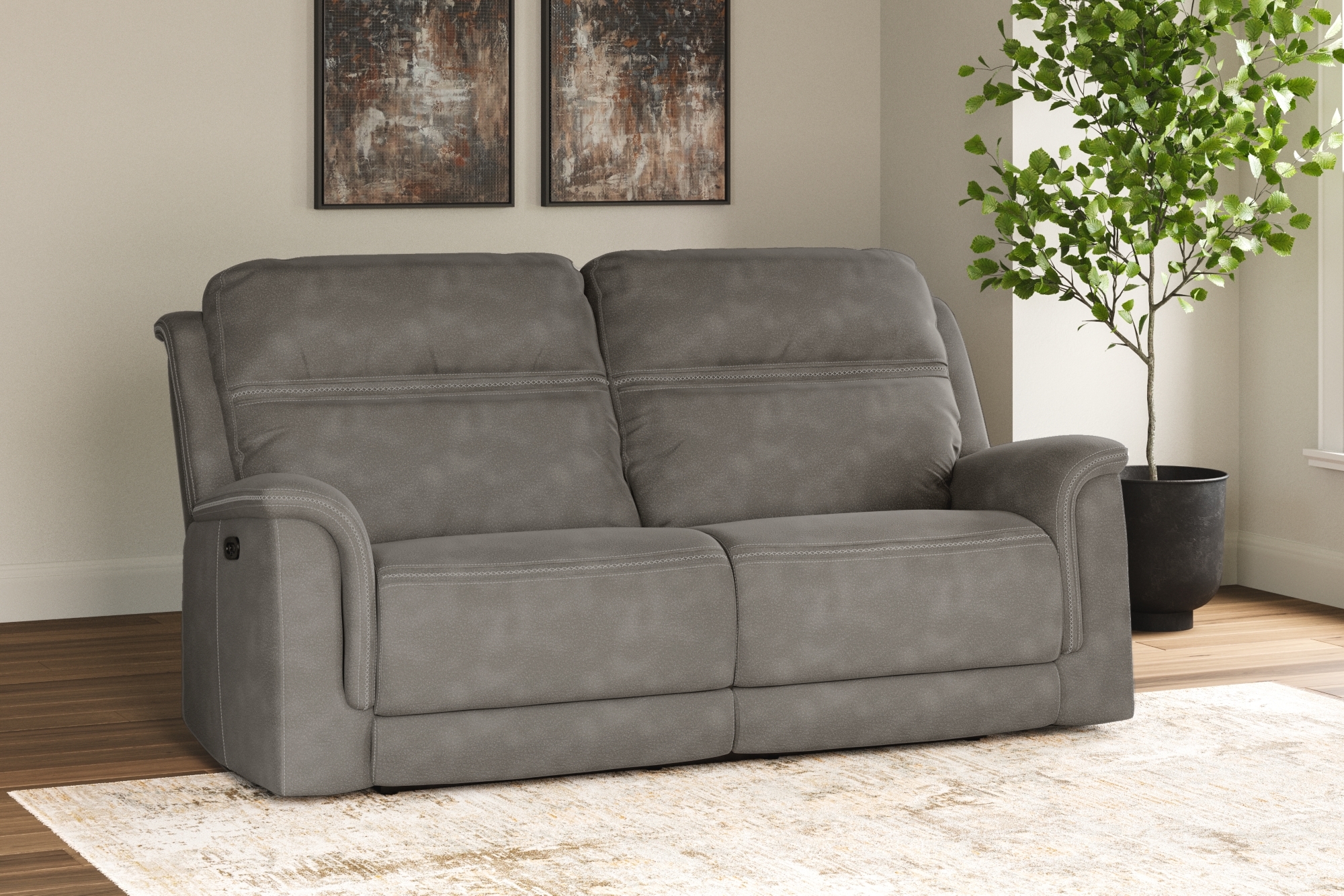 Signature Design by Ashley Next-Gen DuraPella 2 Seat Pwr Rec Sofa Adj Hdrest