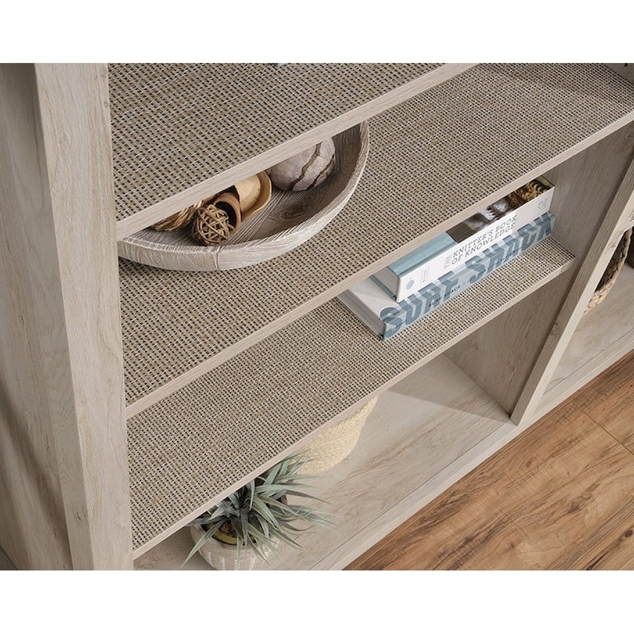 Sauder Pacific View Cubby Storage Bookcase