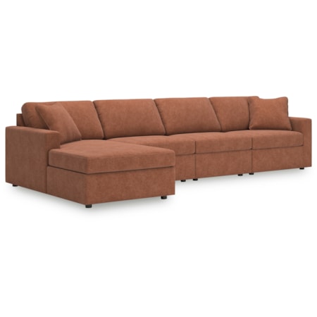 4-Piece Sectional With Chaise