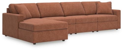 4-Piece Sectional With Chaise