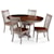 Archbold Furniture Amish Essentials Casual Dining 5 Piece Mary Table and Alex Chair Set