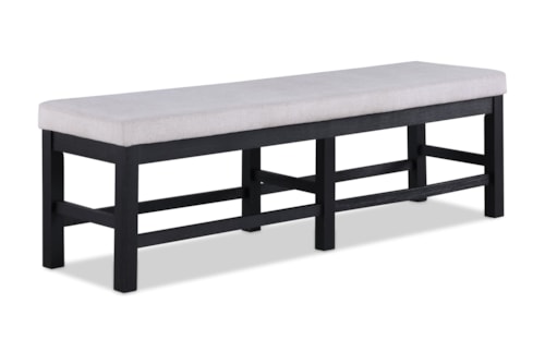 Transitional Upholstered Dining Bench