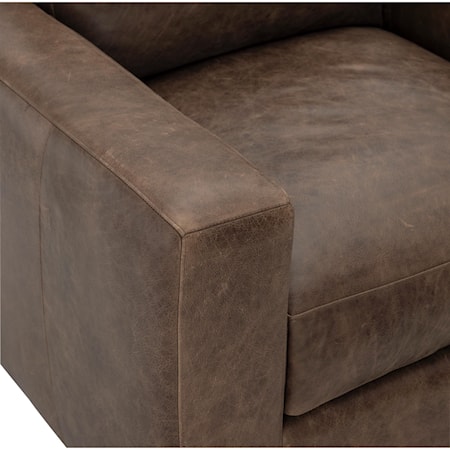 Dawkins Leather Swivel Chair