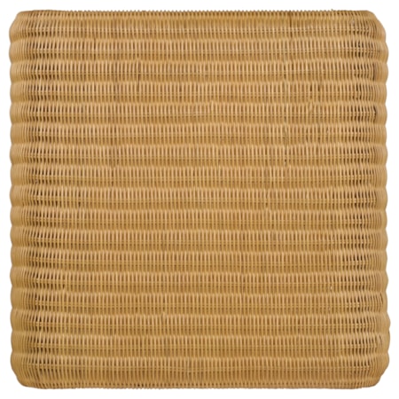 Juanita Woven Rattan End Table