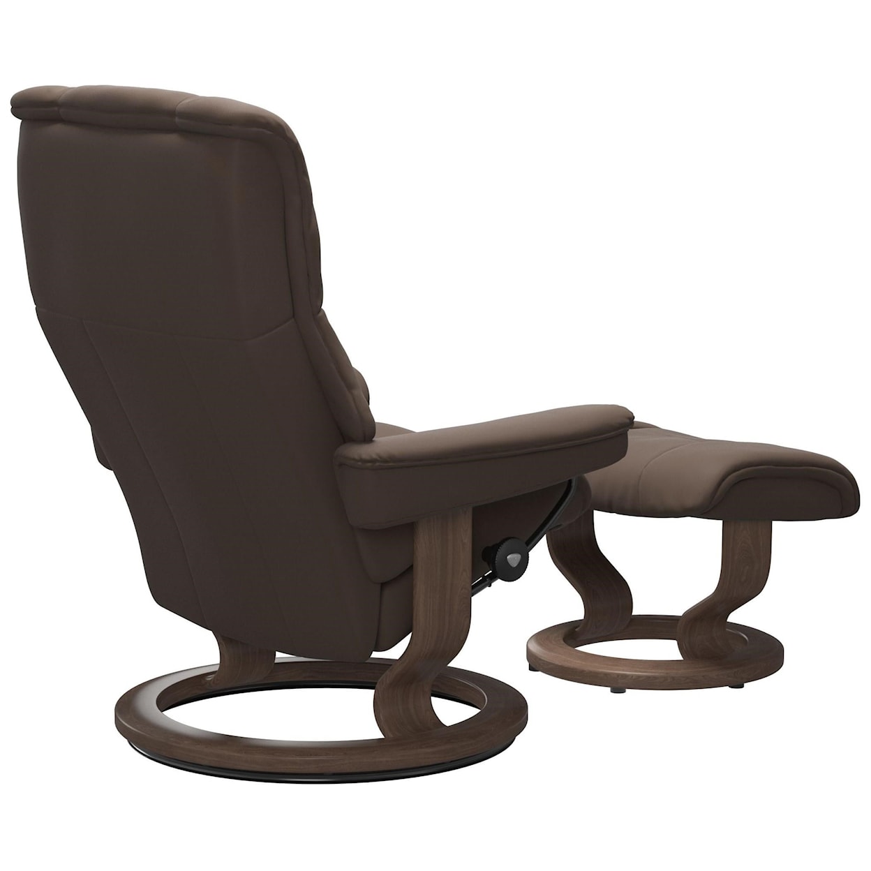 Stressless by Ekornes Stressless by Ekornes Small Chair & Ottoman with Classic Base