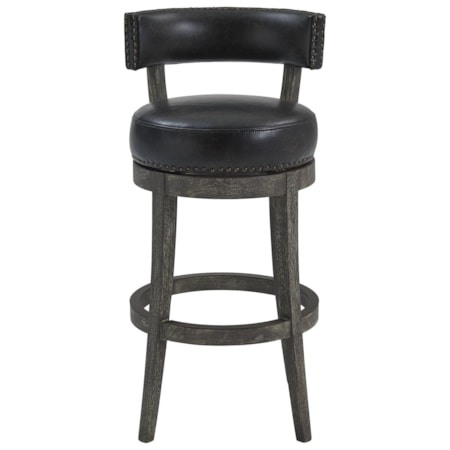 26&quot; Counter Height Wood Swivel Barstool