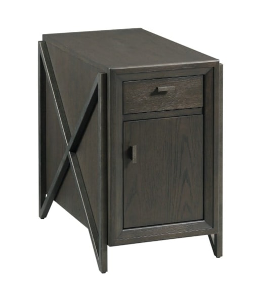 Transitional Charging Chairside Table