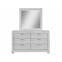 Montana Rustic 6-Drawer Dresser & Mirror Set