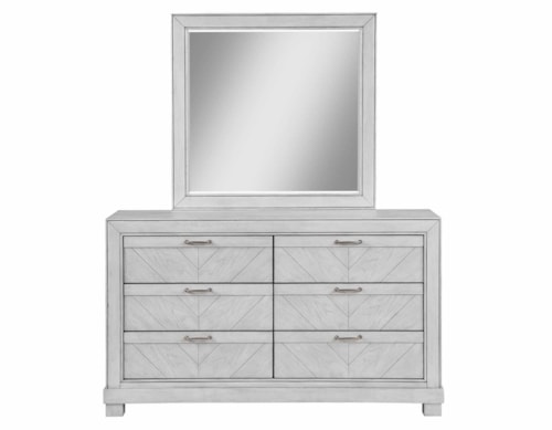 Montana Rustic 6-Drawer Dresser & Mirror Set