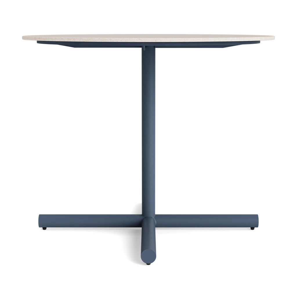 36" Round Stone-Top Dining Table