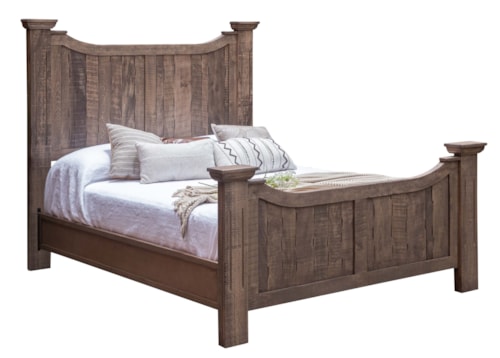 Rustic Queen Panel Bed