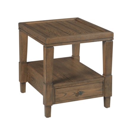 Rectangular 1-Drawer End Table