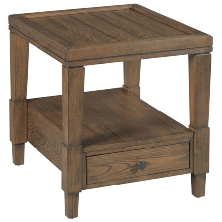 Rectangular 1-Drawer End Table