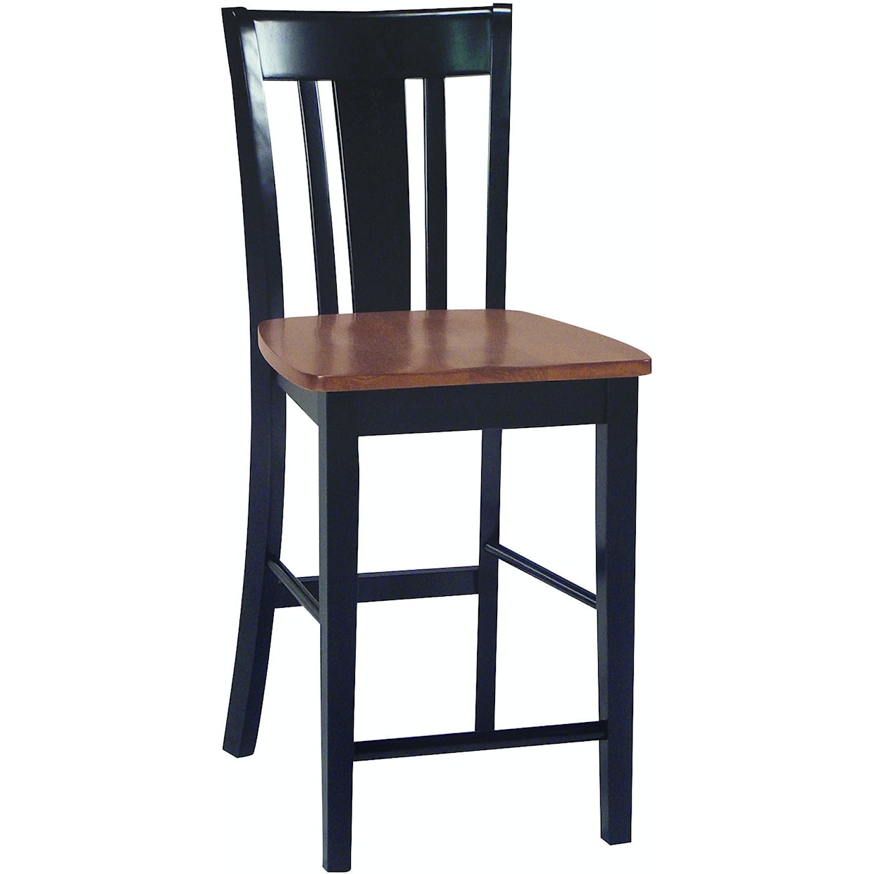 John Thomas Dining Essentials San Remo Counter Stool in Cherry/Black