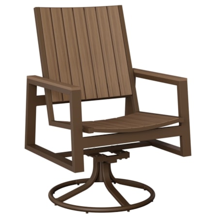 Vida Poly Swivel Rocker Dining Chair