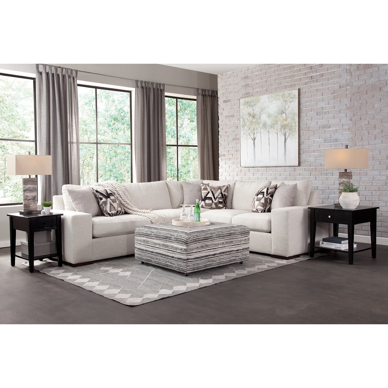 Braxton Culler Memphis Three Piece Sectional