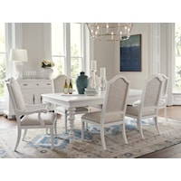 7-Piece Dining Set with Rectangular Table & Storage