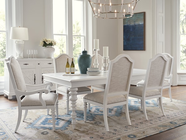 7-Piece Dining Set with Rectangular Table