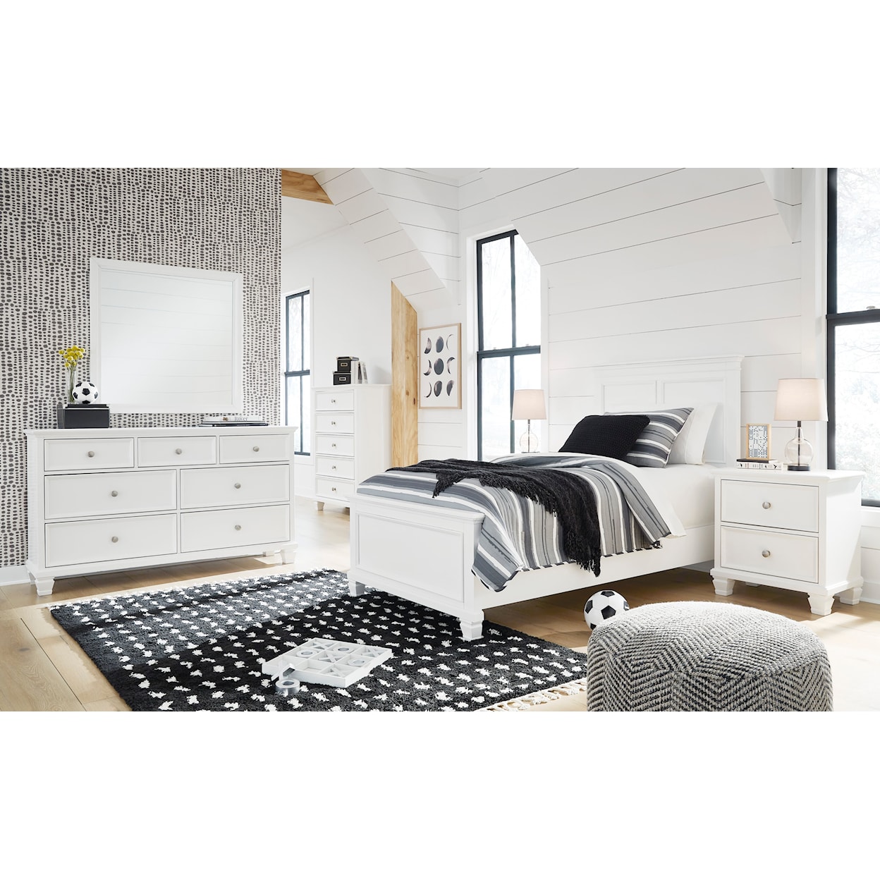 Ashley Signature Design Fortman Twin Bedroom Set