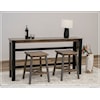 International Furniture Direct Loft Brown Sofa Table