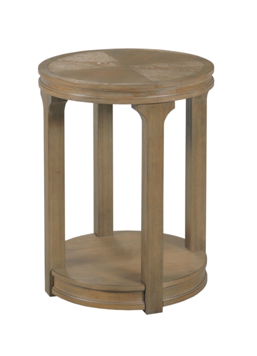 Transitional Round Chairside Table