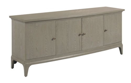Transitional 4-Door Entertainment Console