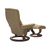 Stressless by Ekornes Mayfair Mayfair Chair (S) in Paloma Sand and Walnut