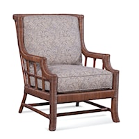 Tropical Rattan Accent Chair
