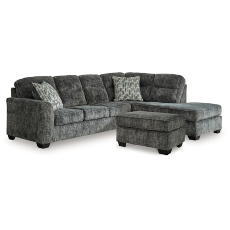 2-Piece Sectional And Ottoman