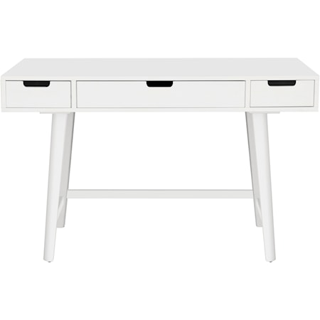 Mid-Century Writing Desk - White