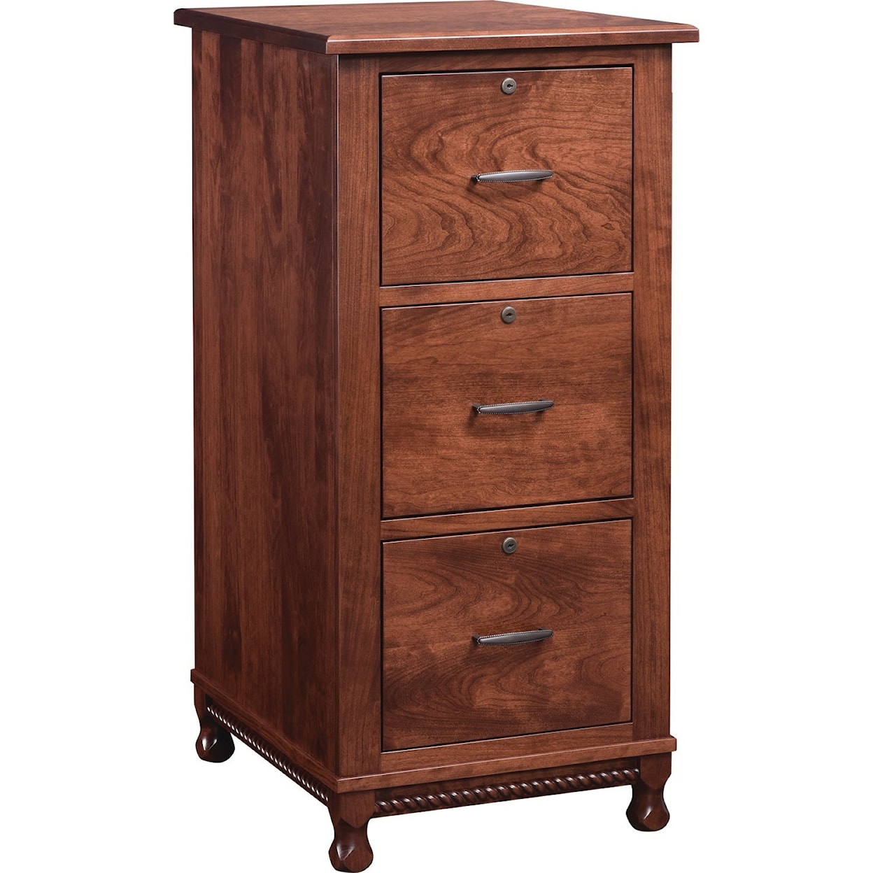 Maple Hill Woodworking Henry Stephens 3-Drawer File Cabinet