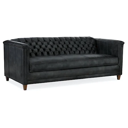 Transitional Bench Seat Sofa with 8-Way Hand Tie 