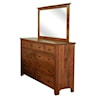 Buckeye Furniture Shaker Solid Wood Mirror