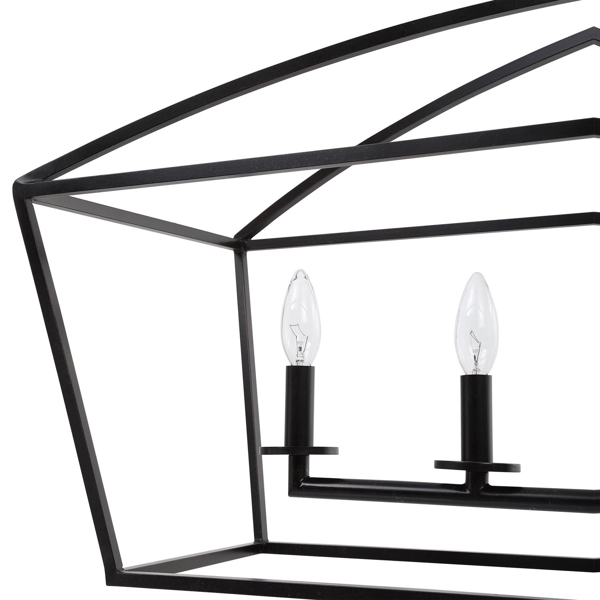 Uttermost Lighting Fixtures - Chandeliers Clayton 6 Light Linear Chandelier