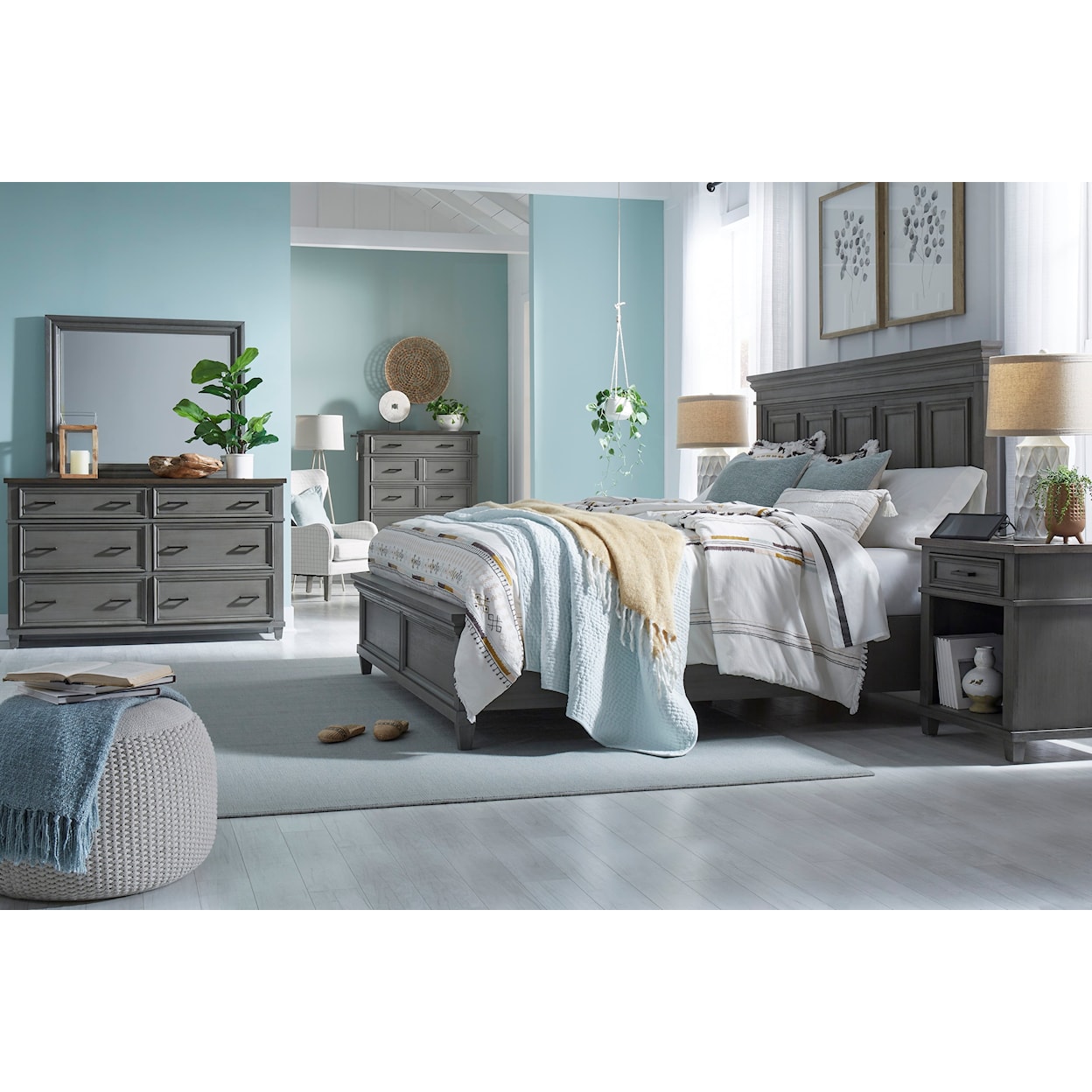 Aspenhome Caraway Panel Bed