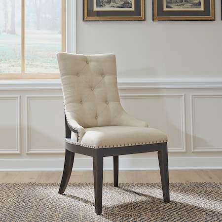 Upholstered Sheltered Side Chair