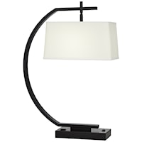 Table Lamp-Metal Orbit with Floor Lampat Top