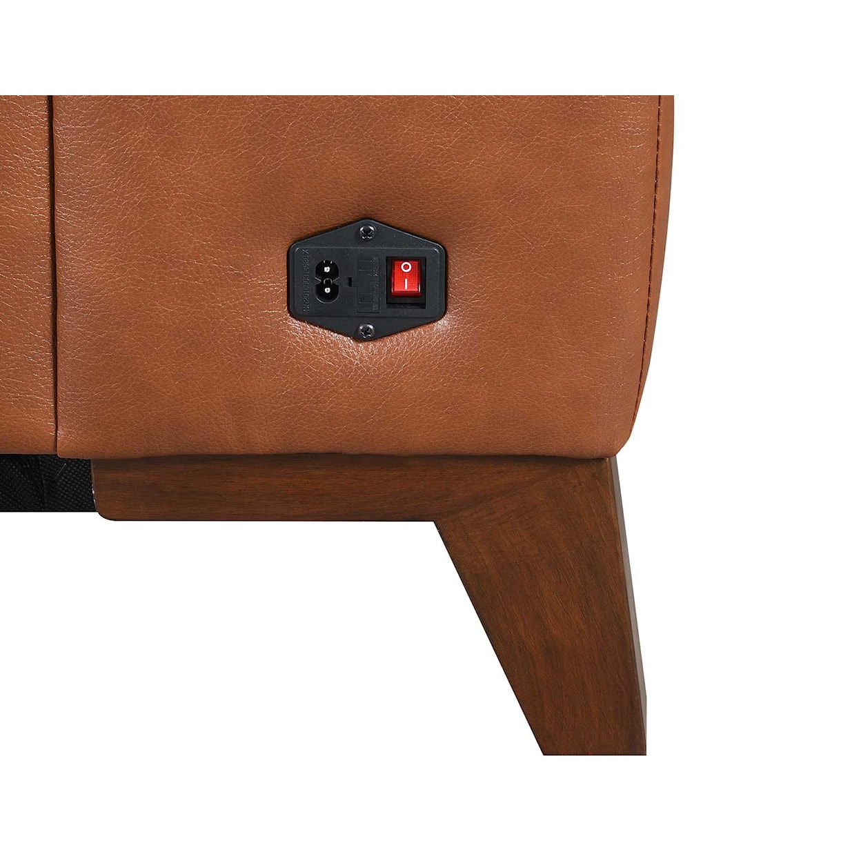 Prime Bergamo Dual-Power Leather Reclining Sofa