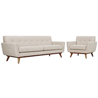 Armchair and Sofa Set of 2