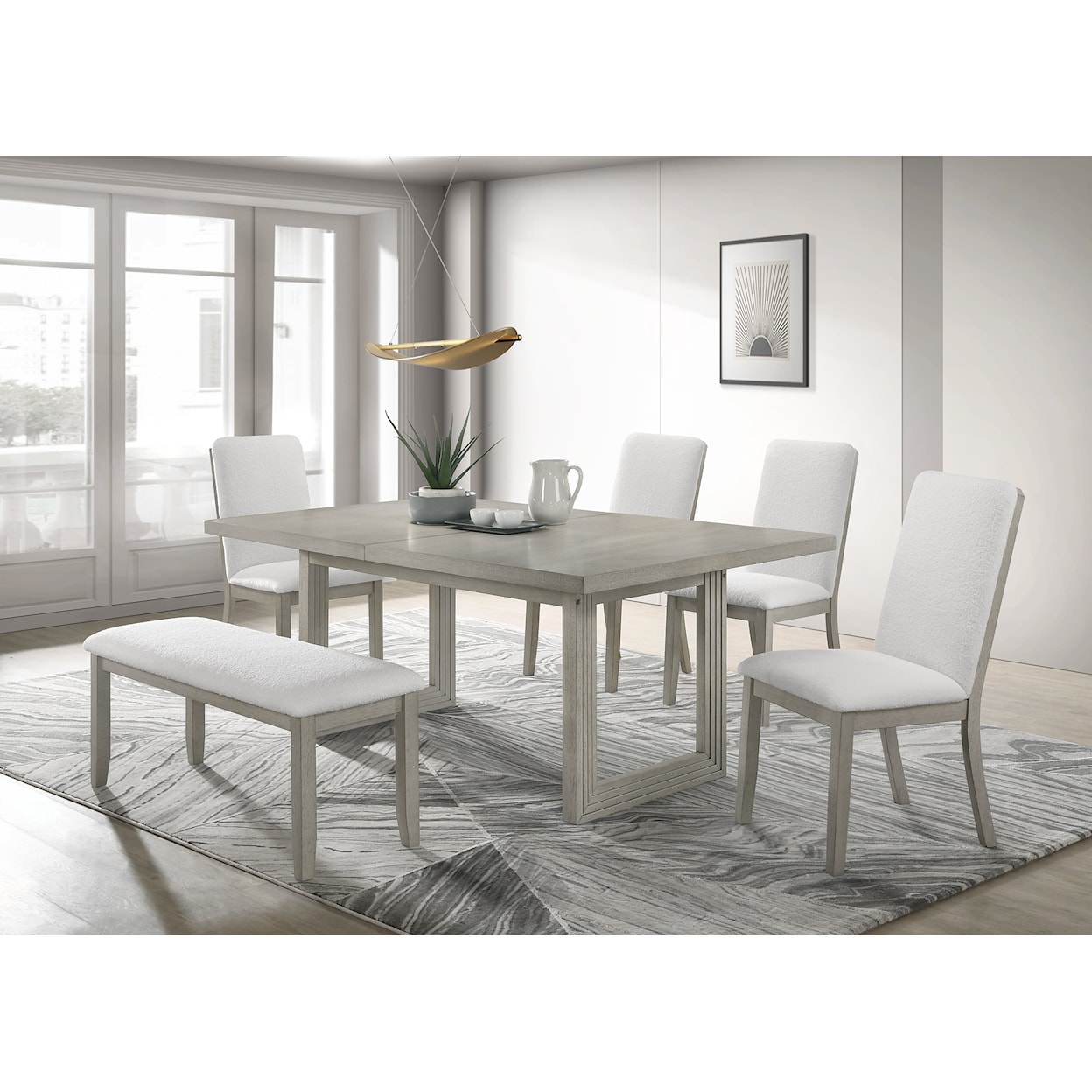 Crown Mark TORRIE 6-Piece Dining Set