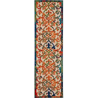 2'3" x 10' Multicolor Runner Rug