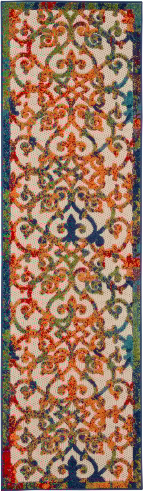 2' x 6' Multicolor Runner Rug